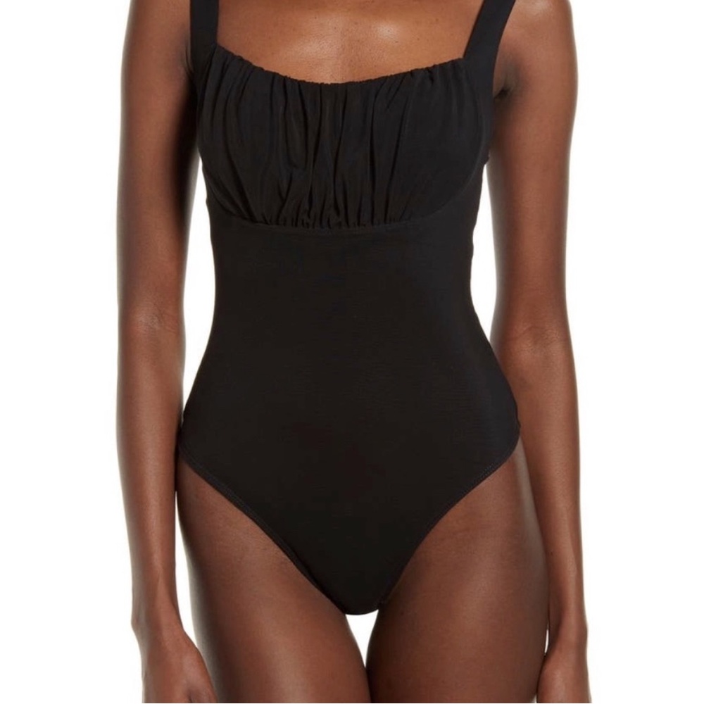 Leith Black One-Piece Bodysuit